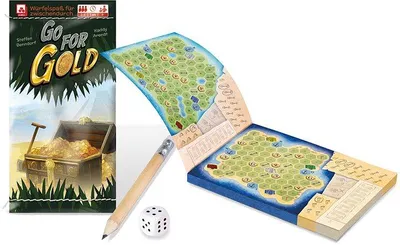 Produktbild von NSV - 3611 - MINNYS - GO for Gold - Kleines Würfelspiel - Plastikfrei