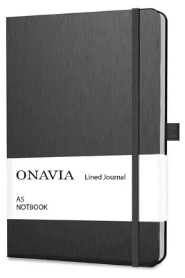 Immagine prodotto di Quaderno A5, copertina rigida, righe, 80 fogli, nero, confezione da 1