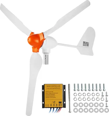Obrázok produktu pre VEVOR 800 W veterná turbína 12 V veterný generátor 3-lopatkový veterný generátor s MPPT regulátorom nastaviteľný smer vetra a počiatočná rýchlosť vetra 2,5 m/s vhodný pre domáce farmy karavany lode