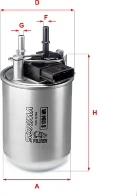 Produktbild von Kraftstofffilter SOFIMA S 1104 NR