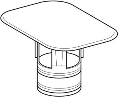 Immagine prodotto di Geberit GE Tappo di scarico in Vetroceramica bianco per Citterio WT