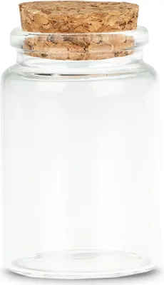 Produktbild von Apothekerflaschen mit Korken 12 Stück ca. 7X4,5cm | Deko Glasflaschen