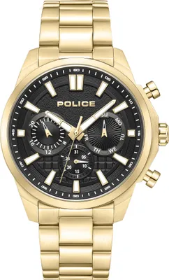 Produktbild von POLICE Herrenuhr Quarzuhr gold / schwarz onesize Herren 44 PEWJK0021001, PEWJK0021002, PEWJK0021003, PEWJK0021004, PEWJK0021005