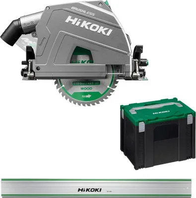 Produktbild von HiKoKi Akku-Tauchsäge Solo 36V C3606DPAW2Z + Führungsschiene 1600x180mm 4100072