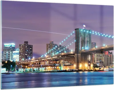 Produktbild von Bilder auf glas - Metropole Fluss Brücke Geschichte - 120x80cm - Glasbilder - Wandbilder - Kunstdruck - Wanddekoration aus Glas - Glas Bilder - Wandbild auf Glas - GAA120x80-2600