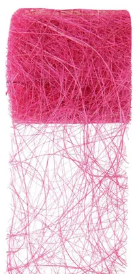 Produktbild von Dekoband ABACA, Pflanzenfaser-Band, Raffia/Sisal 7cm/5m Fuchsia