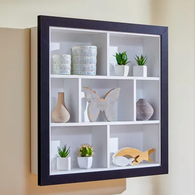 Produktbild von Tripi - Bücherregal, 67x67x14h cm Weiß, 4 Einlegeböden