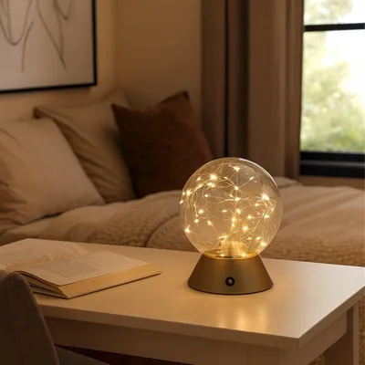 Productafbeelding van Luxus Europe - Tafellamp Touch Mila Zwart - Draadloze LED Tafellamp Binnen - USB-C Oplaadbaar
