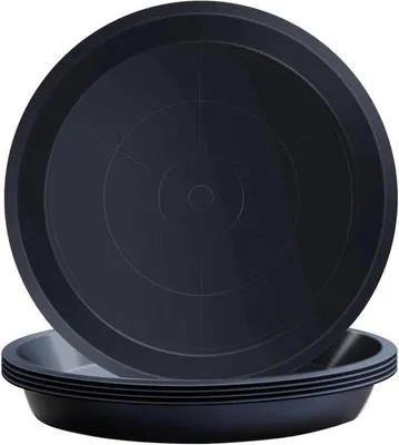 Obrázek produktu pro Černé podložky pod rostliny - sada 5 kusů - 32 cm - vhodné pro květináče do 30 cm