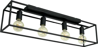 Obrázok produktu pre Moderná závesná lampa Loft Horus 2867/Z-B-4 čierna matná 4 svetelné body E27