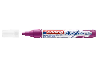 Produktbild von Edding 5100 Acrylmarker Medium, Violett, Beere, Medium, 2 mm, 3 mm, Tinte auf Wasserbasis