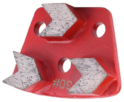 Imagen del producto de Lija trapezoidal - Segmento de lijado - Lija de diamante - 9x7x6 cm - 3 unidades - Grano #30 - Disco de lijado