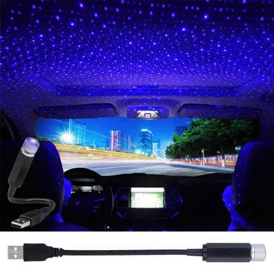 Produktbild von Auto Sternenlicht USB Projektor, tragbares LED Nachtlicht, verstellbarer Sternenhimmel Projektor für Innenraum & Party