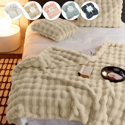 Zdjęcie produktu dla Camel przytulny koc pluszowy koc na sofę super miękki koc flanelowy koc na kanapę koc na sofę koc na łóżko sofa sypialnia biuro 130x160cm