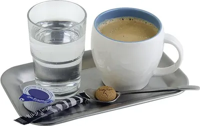 Image de APS Plateau de service acier inoxydable 21,5x13x1,5cm