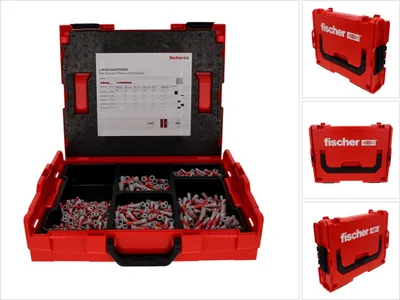 Obrázek produktu pro fischer 558627 fischer L-Boxx 102 DuoPower 558627 Betondübel-Sortiment, 910 St.