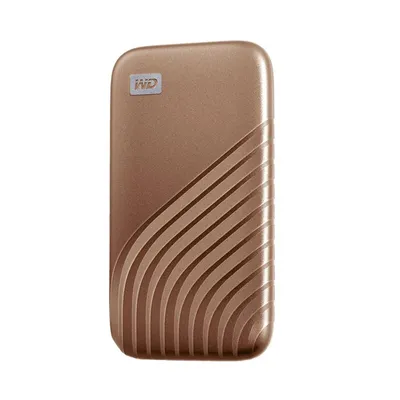 Zdjęcie produktu dla Western Digital My Passport SSD, 2 TB, USB Type-C, 3.2 Gen 2 (3.1 Gen 2), 1050 MB/s, Złoto