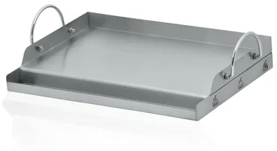 Immagine prodotto di Piastra di cottura in acciaio inossidabile - 51 x 32 cm - Adatta per carbone e gas