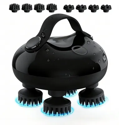Produktbild von Minicee Kopfmassagegerät IPX7 – Elektrischer Kopfhaut Massager 3 Modi Schwarz