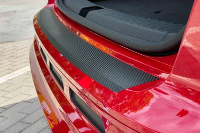 Produktbild von Ladekantenschutz und Einstiegsleisten Folie passend für VW Passat B8 2019-2023, Farbe:Carbon-Look