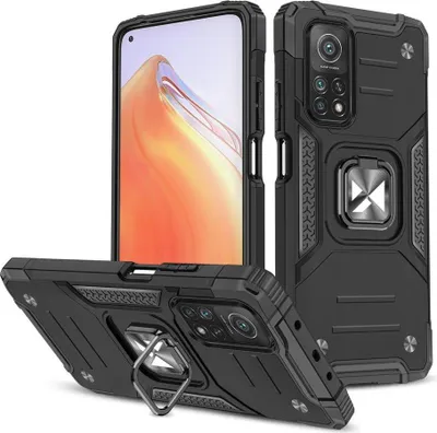 Produktbild von Wozinsky Ring Armor für Xiaomi Poco M4 Pro, Schwarz