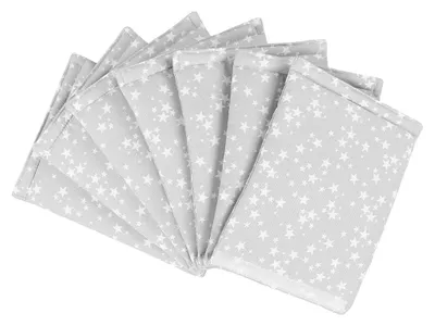 Produktbild von babybay Nestchen Ultrafresh für Maxi, Boxspring und Comfort, perlgrau Sterne weiß