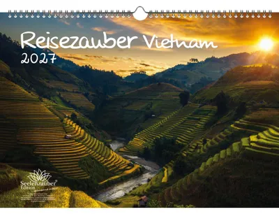 Produktbild von Reisezauber Vietnam DIN A3 Kalender für 2027 Hanoi Stadt Land Urlaub Strand - Seelenzauber