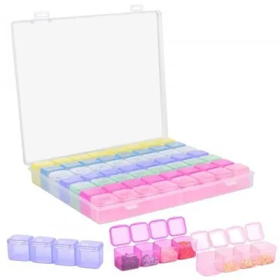 Imagen del producto de Caja de almacenamiento multifuncional con 56 compartimentos para joyas