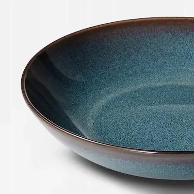 Produktbild von IKEA Gladelig Tiefer Essteller Steingut 21 cm Blau