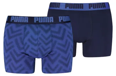 Zdjęcie produktu dla PUMA MĘSKIE BOXERKI Z NADRUKIEM 2P czarne czarne M