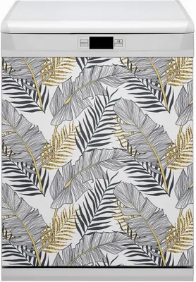 Produktbild von Küche Dekorative Magnete  Magnet Folie für Geschirrspüler 60x80 cm   - Hinterlässt Palmen