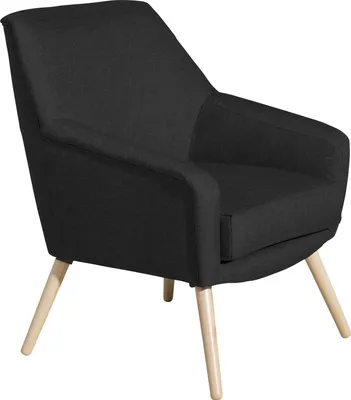 Produktbild von Max Winzer Sessel Alegro - Flachgewebe schwarz - Maße: 67 x 71 x 81 cm