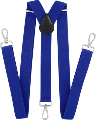 Immagine prodotto di bretelle axy da uomo 3 robuste chiusure a moschettone larghe 2,5 cm a forma di Y regolabili ed elastiche lunghe 120 cm