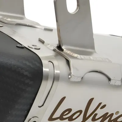 Image de Silencieux arrière LeoVince Pièce détachée d'échappement 10034 / 10417, acier inoxydable, Ø 50mm 205mm