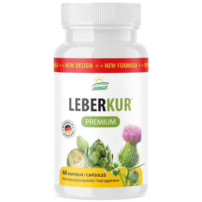 Image de Landgut Leberkur* Premium - Complément alimentaire à la choline et aux extraits de plantes - 60 gélules 1x