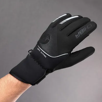 Produktbild von CHIBA Dry Star - wasserdichte, winddichte & atmungsaktive Radhandschuhe schwa...