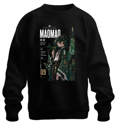 Immagine prodotto di Maglietta con cappuccio, stile felpa, "Maomao Apothecary Herbalist Japan Y2K Kusuriya no Hitorigoto", colore nero, taglia S