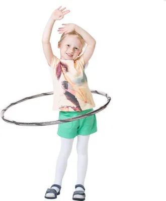 Produktbild von Glamour Kinder Hula Hoop, Ø60cm, Silber-Grau
