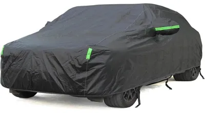 Produktbild von Auto Abdeckplane wasserdicht mit Baumwollfutter S Schwarz Max450cm