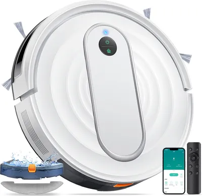 Produktbild von Laresar P10 Saugroboter 4500 Pa, 3-in-1 Reinigung, Teppich-Booster, Bis zu 120 Minuten, HEPA-Filter, 3 Modi, Fernbedienung, App- und Sprachsteuerung