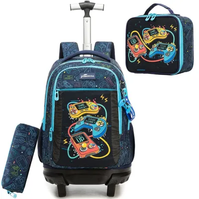 Produktbild von Schulrucksack Trolley Jungen Ergonomisch mit Rollen für Grundschule B-game