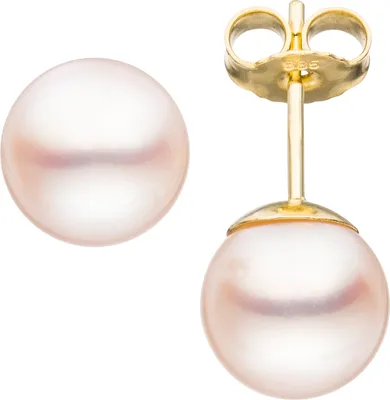 Produktbild von JOBO Ohrstecker 585 Gold Gelbgold 2 Akoya Perlen 8,5 mm