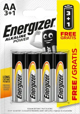 Produktbild von Energizer ALKALINE POWER AA Batterien 3+1 Stück