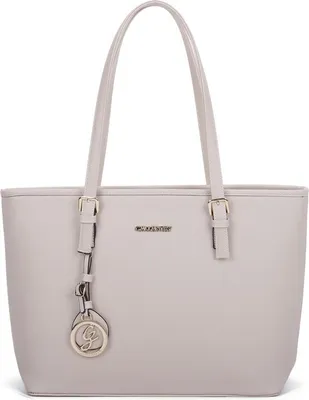 Produktbild von Gallantry Damen Tasche Shopper mit Reißverschluss - Handtasche, Schultasche, geeignet für A4, Beige