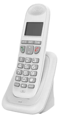 Produktbild von D1003 Schnurlostelefon Anruferkennung Anrufweiterleitung Weckerfunktion Wahlwiederholung Pause 50 Telefonbuchspeicher , Englisch Deutsch 16 Sprachen