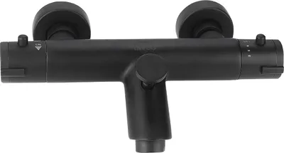 Immagine prodotto di Miscelatore termostatico per vasca design per montaggio a parete senza set doccia nero