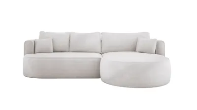 Produktbild von DomoHome - Moderne Ausziehbare Ecksofa FIORE Mit Schlaf-Funktion, Couch mit automatischer Auffaltung, Sofa, Schlafcouch RECHTS 284x183x82 cm Memphis 2