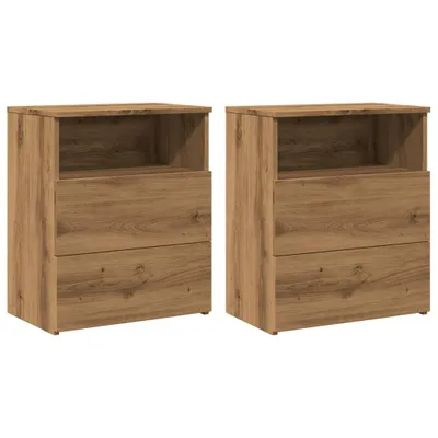 Obrázok produktu pre vidaXL Nočné stolíky 2 ks. Artisan dub 50x32x60 cm materiál na báze dreva