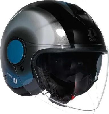 Produktbild von Agv Eteres Levanto E2206 Jethelm Schwarz S Schwarz S