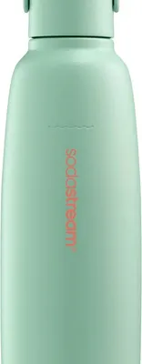 Produktbild von SodaStream Fizz & Go, Karbonisiererflasche, Mintfarbe, Edelstahl, 900 ml, 0,745 l, 0,9 l